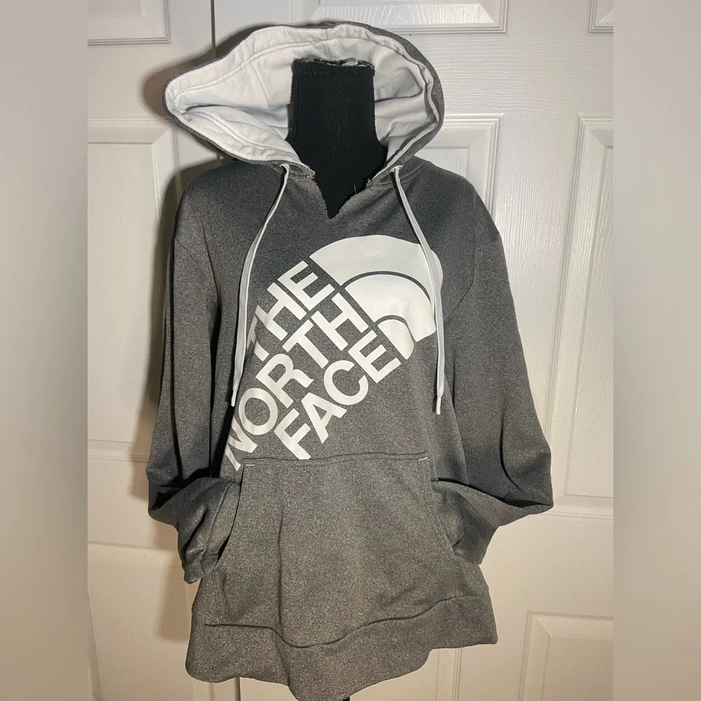 The North Face Men’s Gray Logo Pullover Hoodie Size Men’s Large